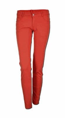 Ladies Coral Skinny Jeans